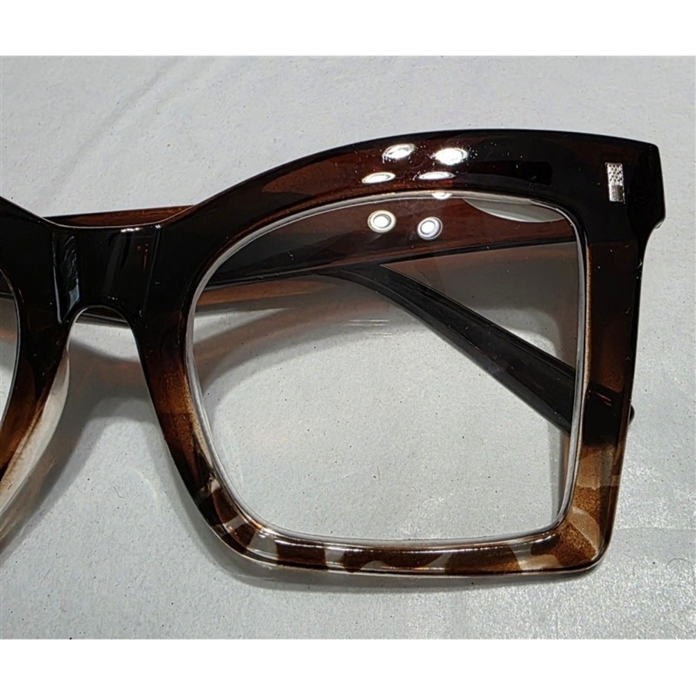NWT EyeKepper 1.5 Square Cat Eye Brown Tortoise Readers Reading Glasses 135435